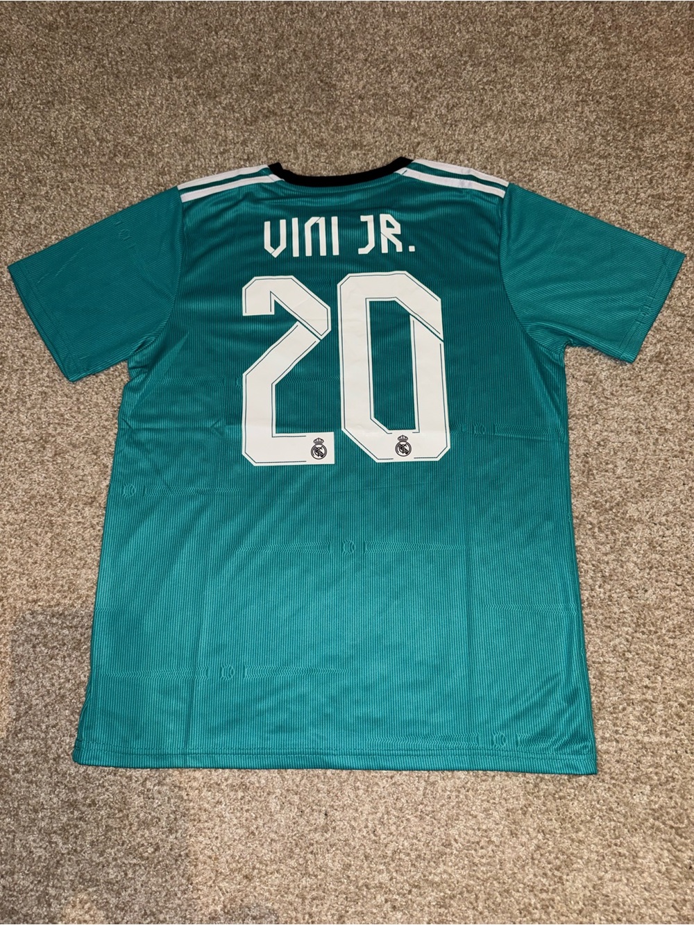 Adidas Real Madrid 2021-2022 Vini Jr. #20 Men’s Third Soccer Jersey 🆕